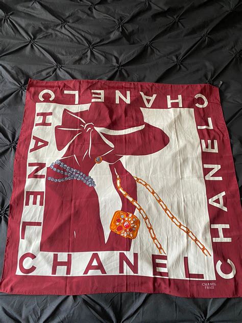 chanel monogram scarf|chanel handkerchief.